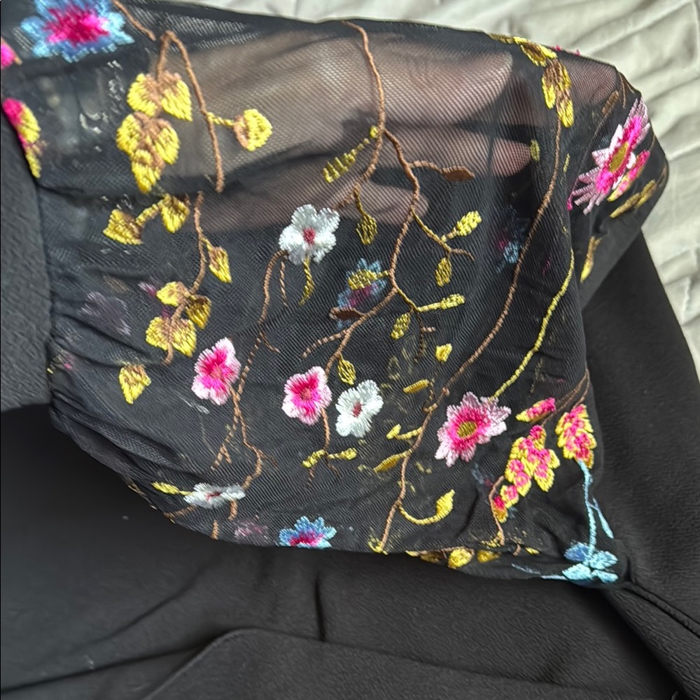 George Black and Pink Oversized 3/4 Sleeve Sweatshirt - Picture 4 of 6